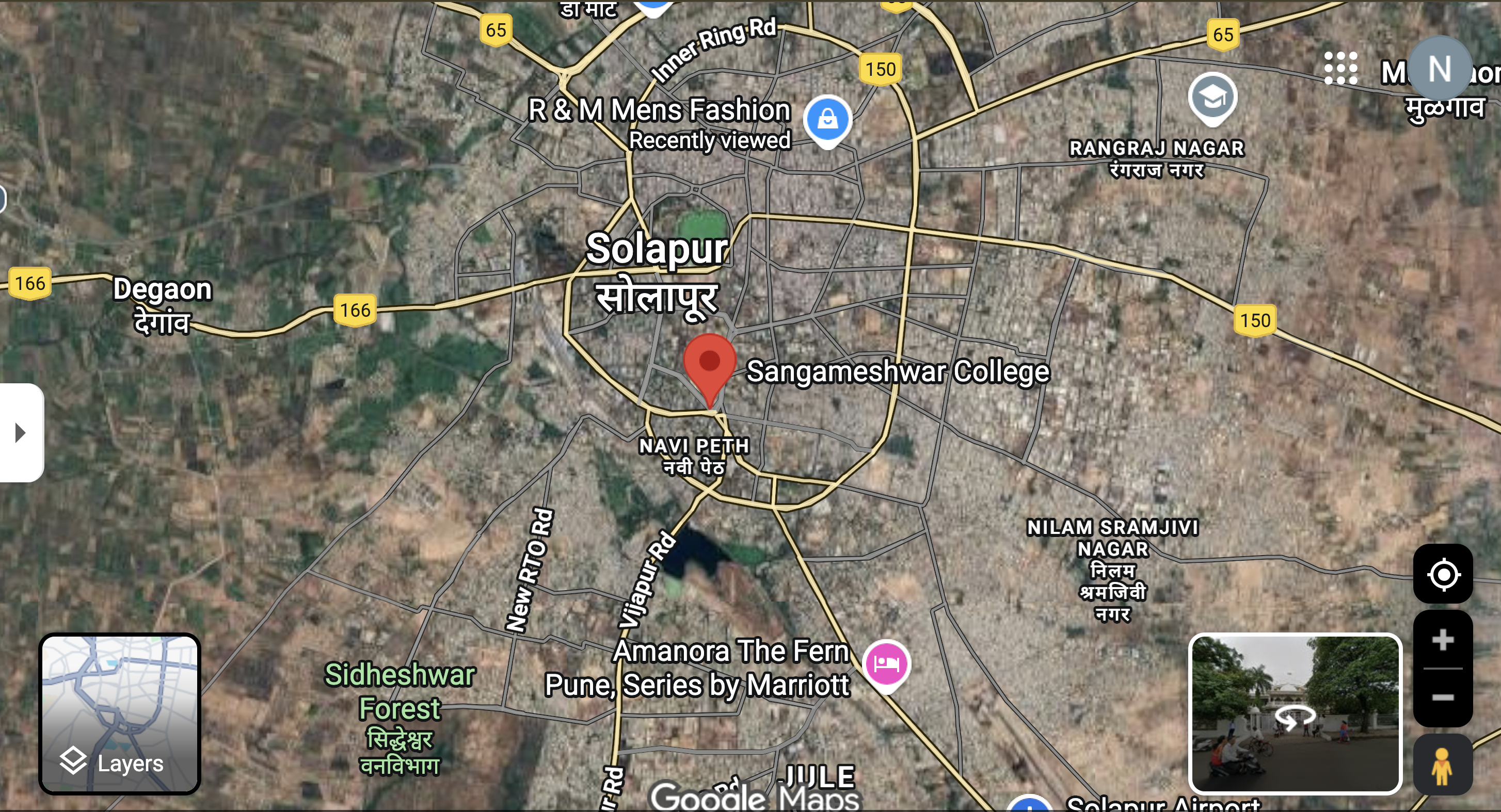 Map of Markham College of Commerce